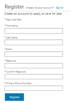 Register an online account