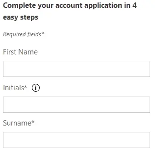 Truworths account application