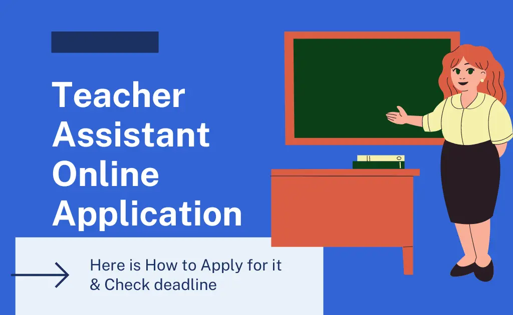 teacher assistant online application