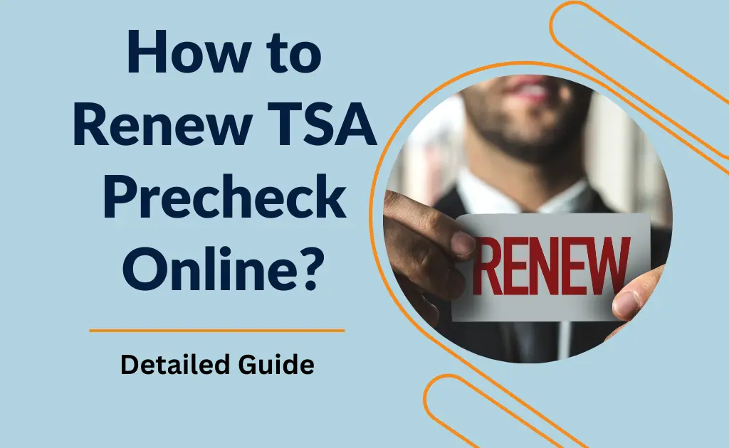How to renew TSA precheck Online