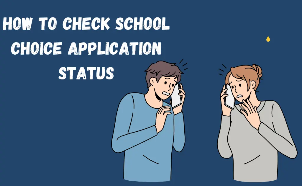 How to check school choice application status