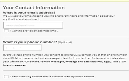 Contact details ACP form