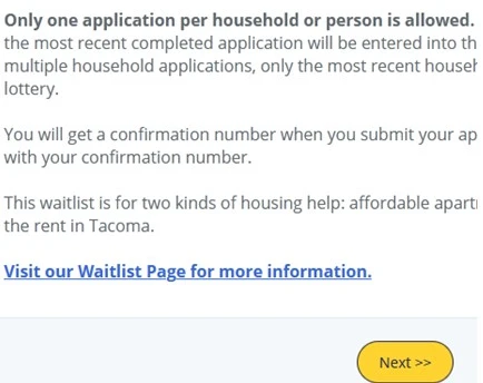 Tacoma application